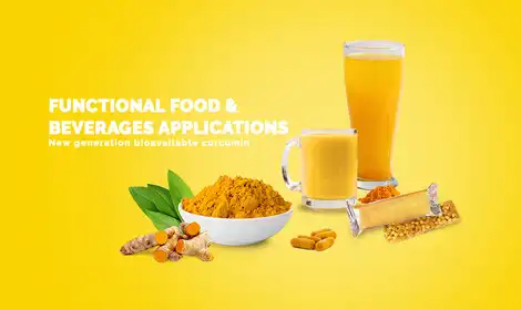 Applications of Turmeric Extract Curcumin in Functional Foods and Beverages